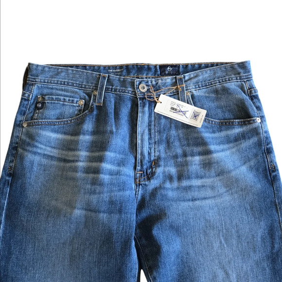 AG Adriano Goldschmied Everett Slim Straight Denim Jeans Men's Size 34 - Picture 4 of 12